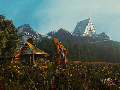 cabin in the mountains by tg 1