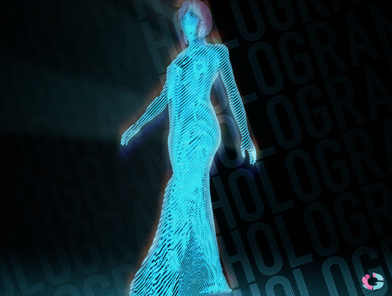 Hologram Girl By Tg 1 On Dribbble