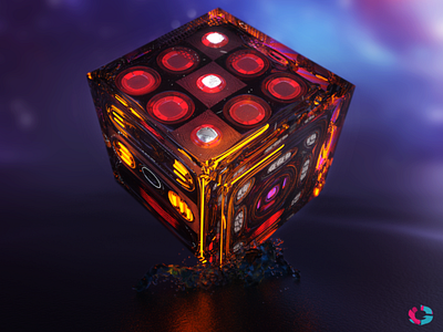 Glass cube 3d abstract cinema4d cube octane render photoshop sci fi sci fi scifi water