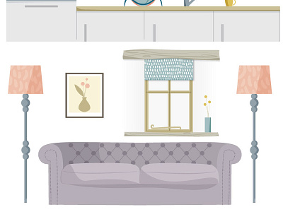 Interiors illustrations