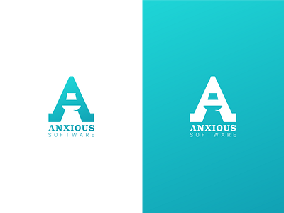 Anxious Software Logo branding icon logo vr