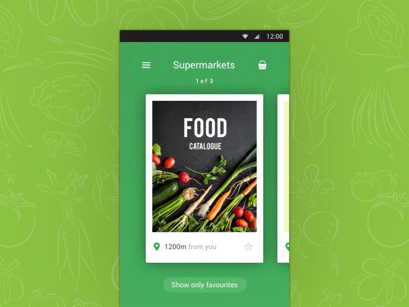 Food market android animation app food gif market shopping list yandex