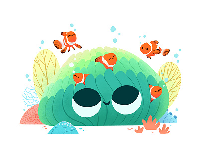 Sea Anemone design illustration