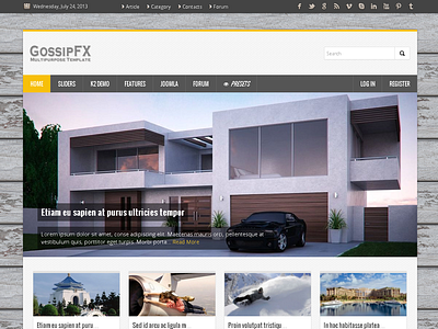 GossipFX - Multipurpose Joomla Template