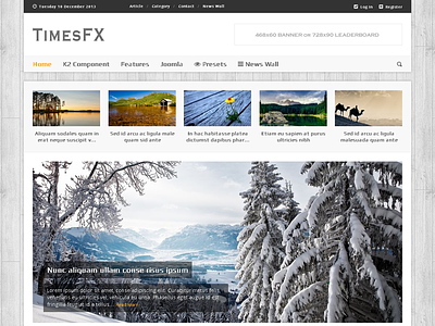 TimesFX - Responsive Joomla Template blog gantry joomla joomla 3 k2 magazine news newspaper responsive