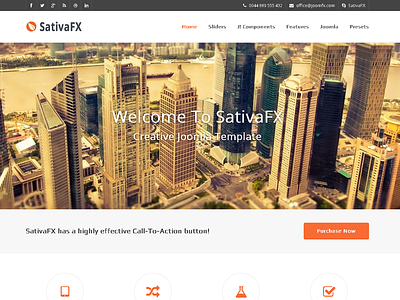 SativaFX - Creative Joomla Template