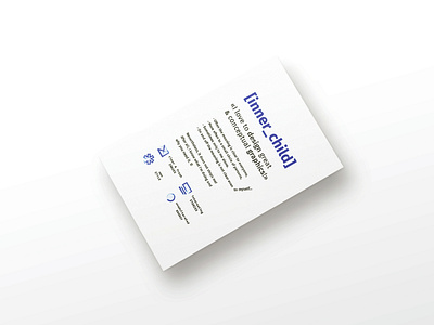 [id] White brand identity business card card concept design graphic typography white