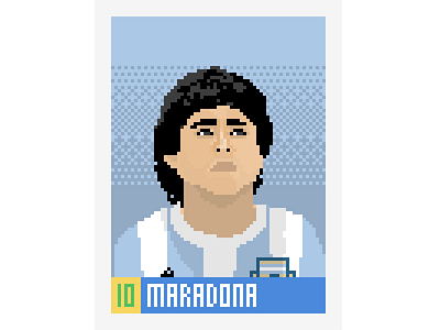 1986 Maradona 1986 argentina guessi maradonna pixel art pixelart world cup