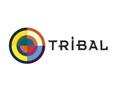 Tribal ancient flame logo shield tribal tribe type
