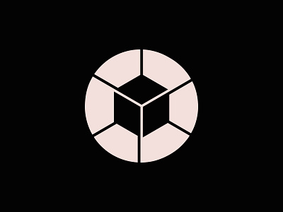 Hypercube cube dimension hypercube icon logo space time
