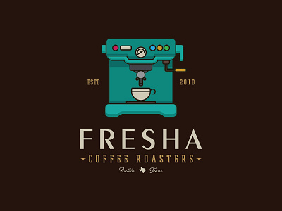 Fresh Coffee Logo beverage cafe cafeteria cappuccino coffee drink espresso fresh machine mocha roasted