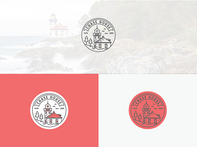 House Logo Design badge home hotel house lighthouse outline travel vintage