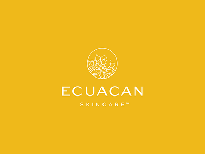 Ecuacan Skincare Logo brand design brand identity branding design graphic design illustration logo typography