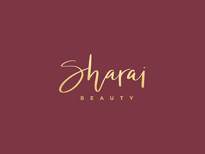 Sharai Beauty Logo brand design brand identity branding design graphic design handlettering logo package design typography