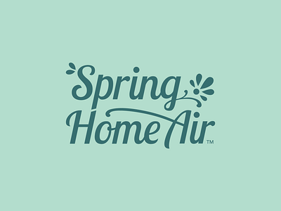 Spring Home Air Logo beauty logo brand design brand identity branding cosmetic logo cosmetic packaging cosmetics design graphic design handlettering illustration logo logo design package design typography vector