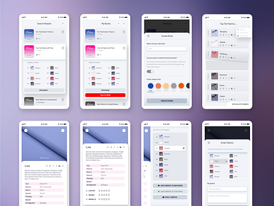 Befeni Fabric Book - Mobile Mockup (2) app branding fashion mobile