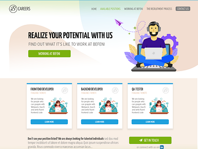 Befeni Careers Portal - Homepage