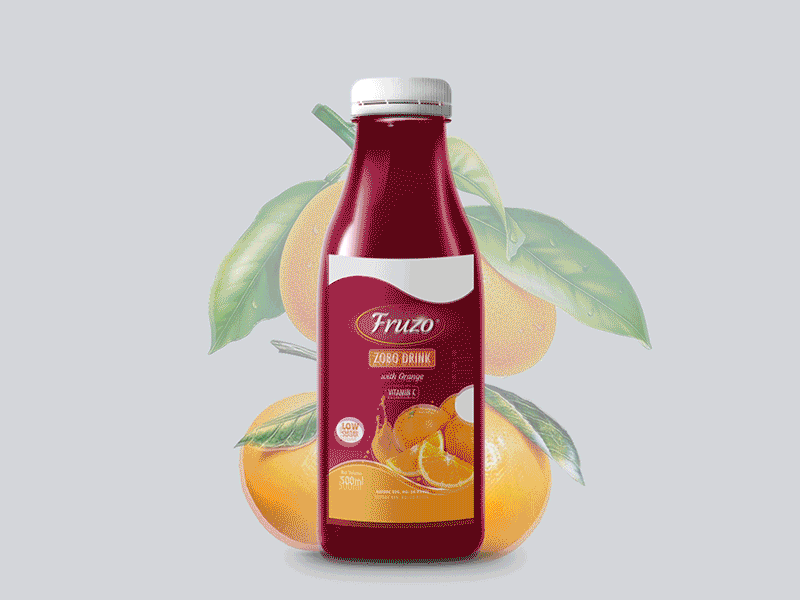 Fruzo Zobo Drink africa animation bottle drink gif lagos nigeria package design product product design zobo
