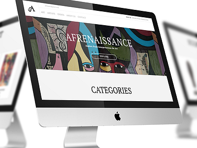 Afrenaissance Website Home Page african african art art home page lagos landing page layout nigeria ui ux web design website