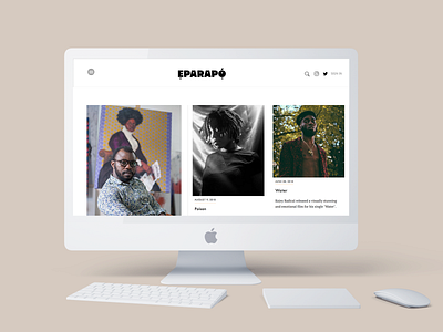 Eparapo Website africa african art blogger blogging branding design icon lagos layout logo nigeria typography ui ux vector web webdesign webdesigner website