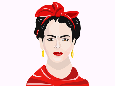 Frida Kahlo illustration art branding dailyui dailyuichallenge frida fridakahlo icon illustration logo vector