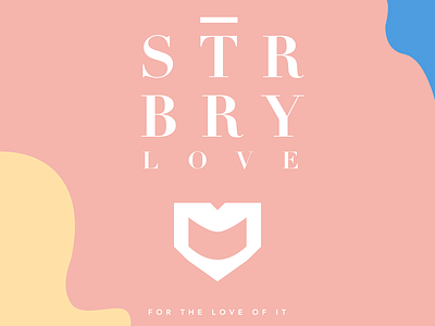 Strbry Love White On Melon branding design fashion brand fashion design logo