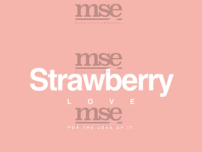 Strbry Love Plain White On Melon branding design fashion brand fashion design logo