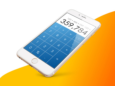Calculator - DailyUI / 004 004 appdesign calculator dailyui mobile app ui ux uxdesign uxdesigner uxui webdesing