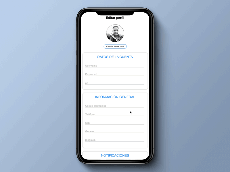 Settings. DailyUI Challenge #007