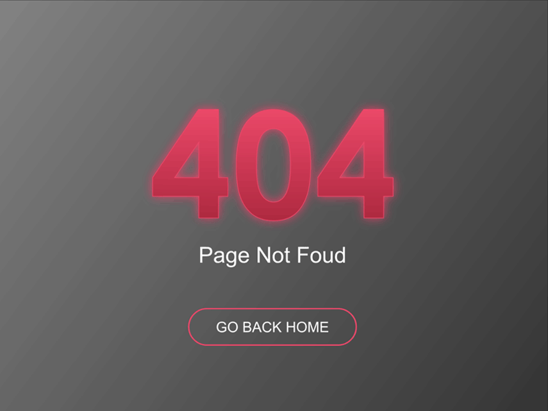 404 Page. DailyUI Challenge #008