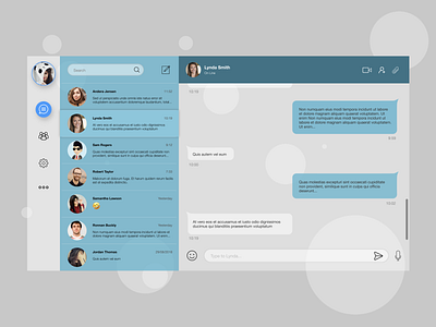 Direct Messaging. DailyUI Challenge #013