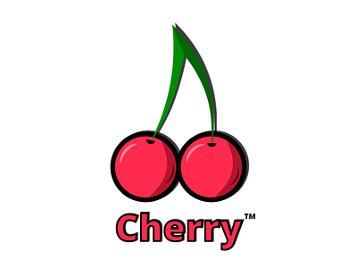 Cherry™ illustration logo vector
