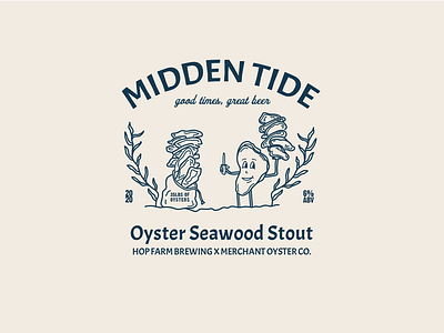 Beer label: oyster stout beer beer label brewery illustration label oyster retro