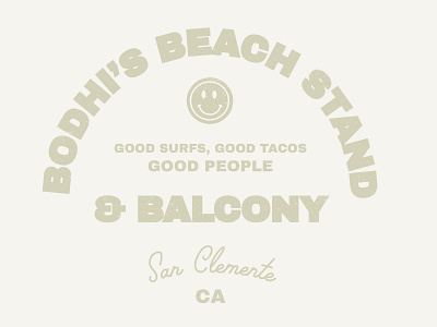 Bodhi's beach branding coastal illustrator logo neutrals vintage vintage logo