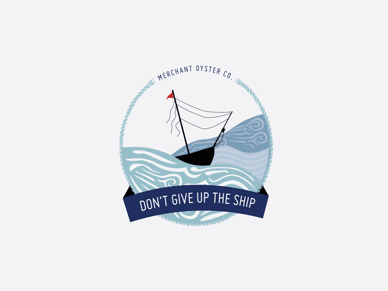 Emblem Design for Swag/Merch animation brand design branding emblem emblem logo gif illustrator nautical photoshop