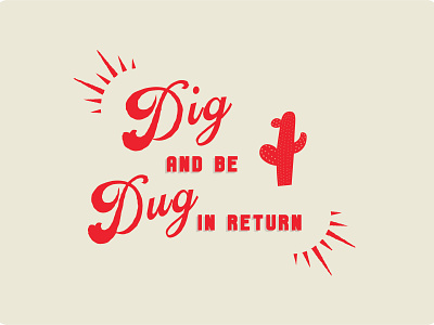 Dig it. adobe illustrator branding cactus design illustrator langston hughes lettering poetry retro ui vintage vintage feels