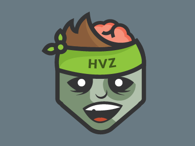 Humans vs. Zombies Icon brain character human hvz icon rit zombie