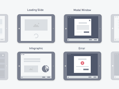 iPad User Flow Icons