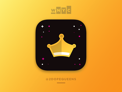 Daily UI #005 App Icon 2 dope queens app icon crown daily ui daily ui 005 gold ios icon queen wnyc