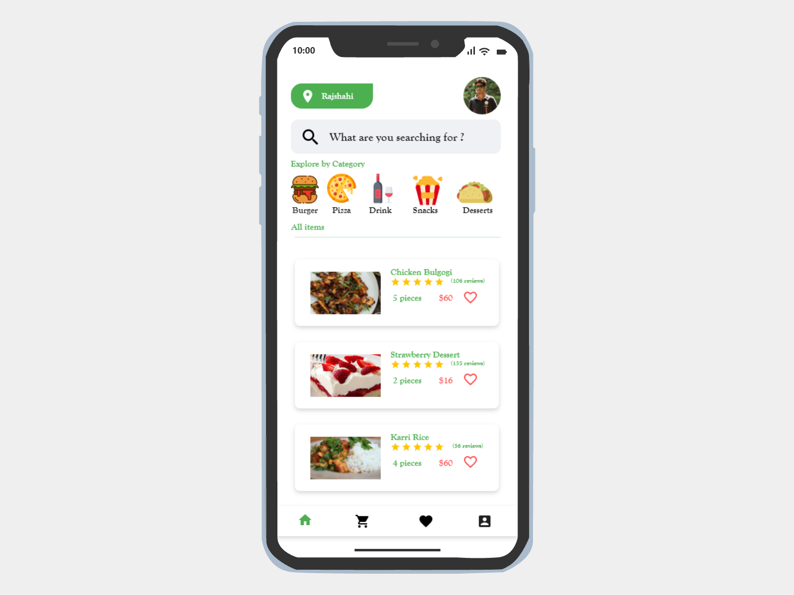 Home Screen For Food Delivery Mobile Apps By Soykot Hosen On Dribbble