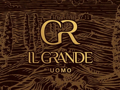 Il Grande uomo logo&style background brand clothes colour italy logo design logotype style