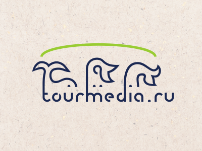 Tourmedia logo (v.2) cooperation logo logotype myth tourism travel web whale