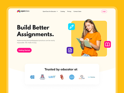 OpenClass - Online Assignment Landing Page