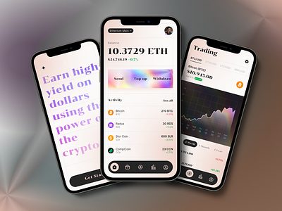 Crypto Wallet App Design app design bitcoin bitcoin wallet blockchain crypto crypto app crypto exchange cryptocurrency currency ethereum ethereum wallet exchange invest app investment app mobile product design stock app trading app wallet