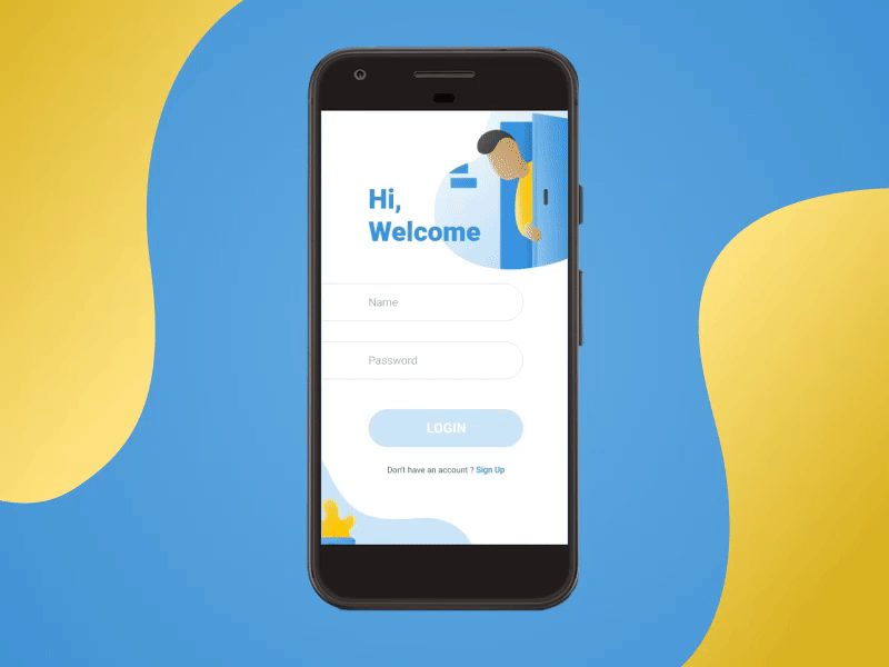 Login Screen Interaction adobexd android app animation app auto animate auto animate interaction interaction design login app ui login interaction login page login screen madewithadobexd ui interaction uidesign