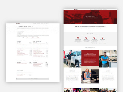 Kaizen Careers corporate design layout ui user interface web website