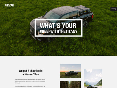 Sunridge Nissan | What's your beef automotive design ui user interface web website