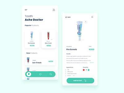 Ecommerce App ui app design app designthinking dribblers ecommerce follow me icons minimal popular saturated shopping cart simple toothpaste trends ui uidesign uiux user experience user interface design ux