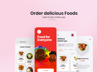 Bella Food app ui 3d app design design designthinking food food app illustration minimal product design uidesign userinterface webdesign