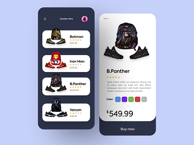 Sneaker Shop Ecommerce app design brand design clean ui design designthinking hero section playful product design uiux userinterface webdesign